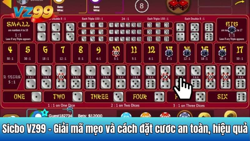 Sicbo VZ99 - Giải mã mẹo và cách đặt cươc an toàn, hiệu quả