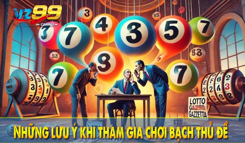 Bạch thủ đề - Cách thức đánh lô đề chuẩn nhất tại VZ99 5 Những lưu ý khi tham gia chơi bạch thủ đề