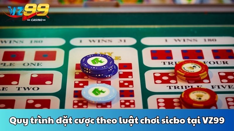 Quy trình đặt cược theo luật chơi sicbo tại VZ99
